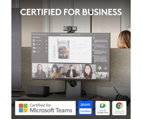 Logitech MX Brio webbikamera, 8,5 MP, 4K Ultra HD 3840x2160, USB-C, grafiittinenLogitech MX Brio 705 bussille