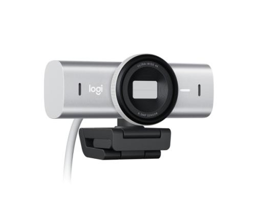 Logitech MX Brio -verkkokamera, 8,5 MP, 4K Ultra HD 3840x2160, USB-C, vaaleanharmaa