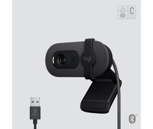 Logitech Brio 105 Business Webcam, 2 MP, FHD 1080p, USB-A, musta, musta
