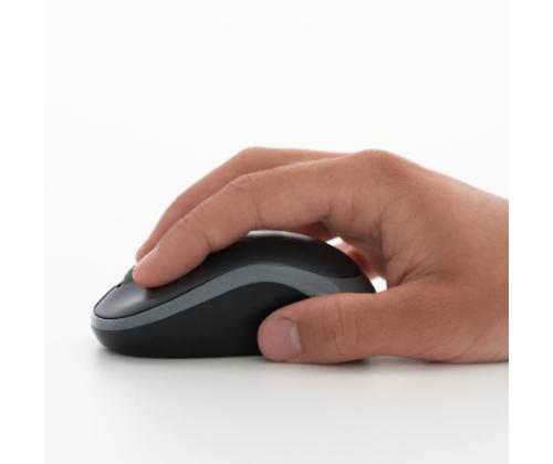 Logitech M185 langaton hiiri, RF Wireless, 1000 DPI, musta/harmaa