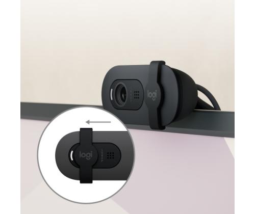 Logitech Brio 105 Business Webcam, 2 MP, FHD 1080p, USB-A, musta, musta