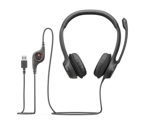 Logitech H390 USB-langalliset kuulokkeet, USB-tyyppi-A, musta (SPEC)