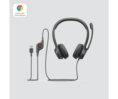 LOGITECH H390 kuulokkeet USB musta