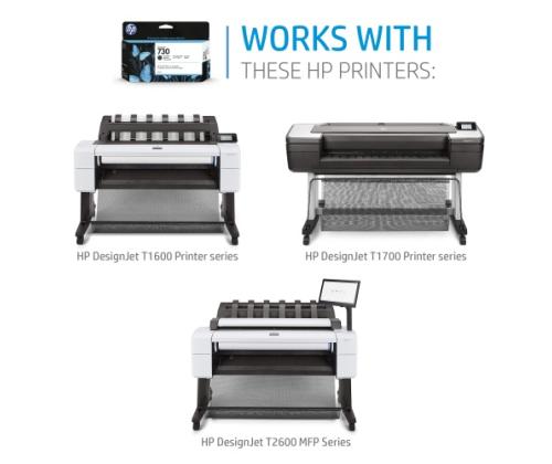 HP 730 (P2V70A) mustekasetti, keltainen (SPEC)