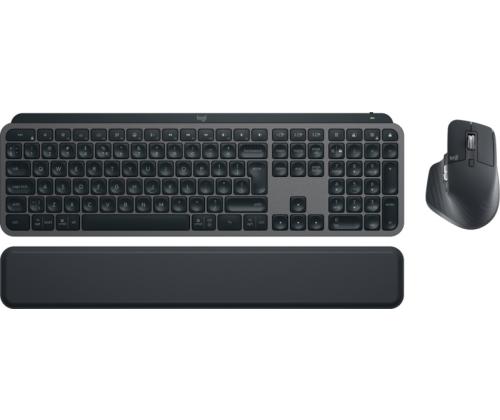 Logitech MX Keys S Combo näppäimistö, kämmentuki ja hiirisetti, US Int, grafiittipintainen