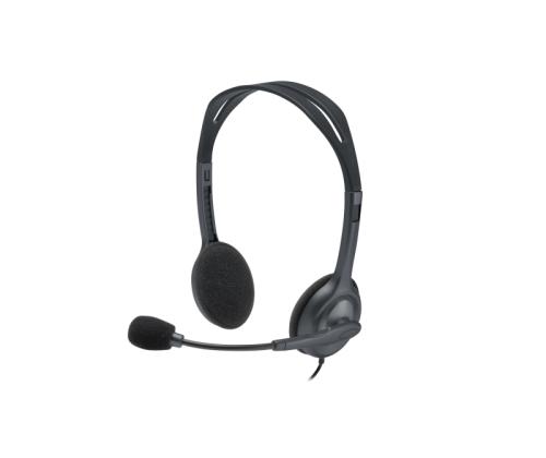 Logitech H111 Langalliset stereokuulokkeet, 3,5 mm:n liitin, musta (SPEC)