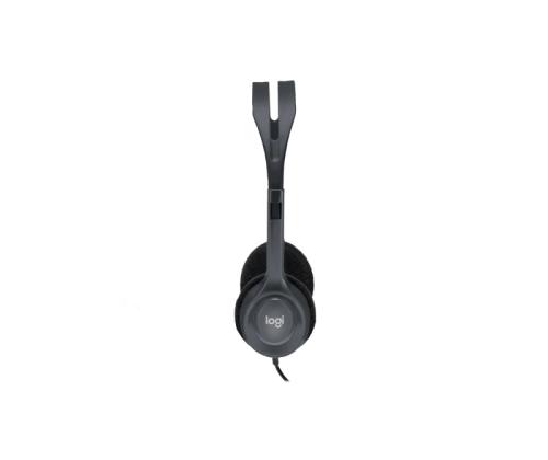 Logitech H111 Langalliset stereokuulokkeet, 3,5 mm:n liitin, musta (SPEC)