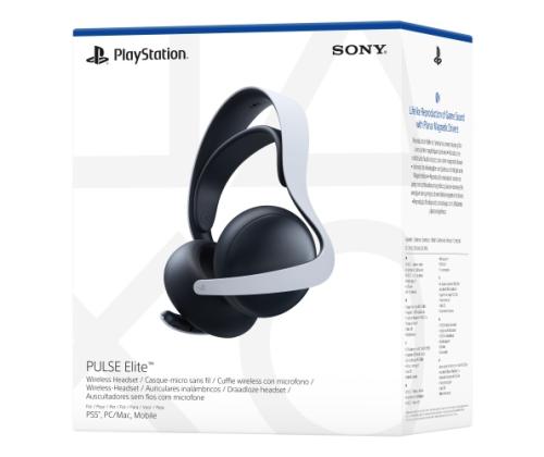 Sony Playstation 5 PULSE Elite langattomat kuulokkeet ja kotelo, valkoinen
