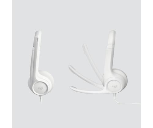 Logitech H390 USB-tietokonekuulokkeet langalliset kuulokkeet, USB Type-A, luonnonvalkoinen