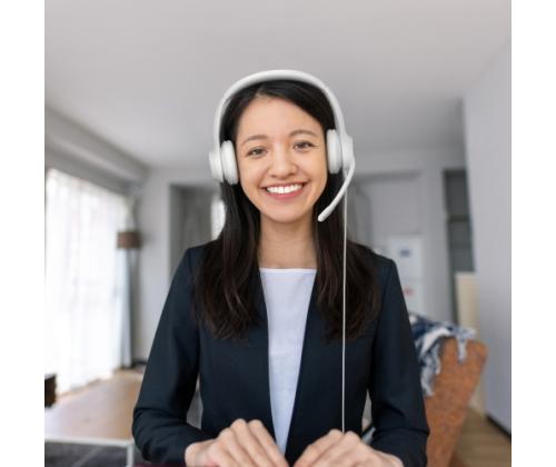 Logitech H390 USB-tietokonekuulokkeet langalliset kuulokkeet, USB Type-A, luonnonvalkoinen