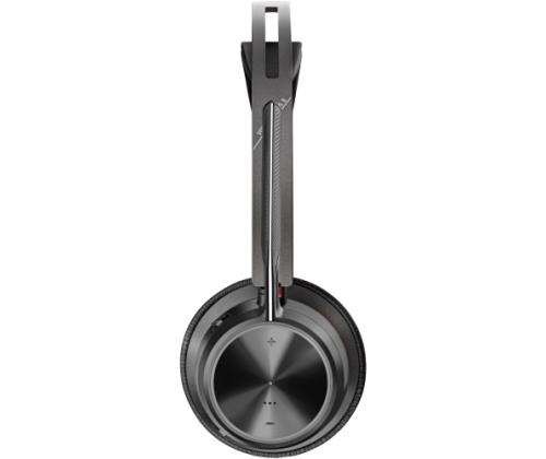 Poly Voyager Focus 2 langattomat kuulokkeet, Bluetooth, BT700 USB-C-sovitin, USB-C/A-sovitin, musta (SPEC)