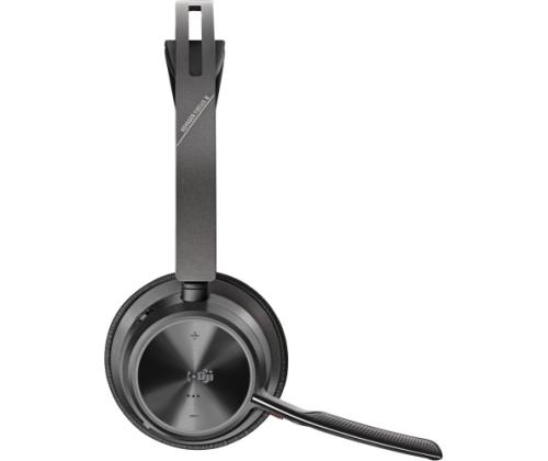 Poly Voyager Focus 2 MS Teams langattomat kuulokkeet, Bluetooth, USB-C/A-sovitin, musta