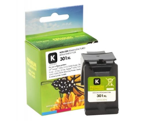 Yhteensopiva staattinen ohjaus Hewlett-Packard 301 XL Bk (CH563EE) Musta, 480 p.