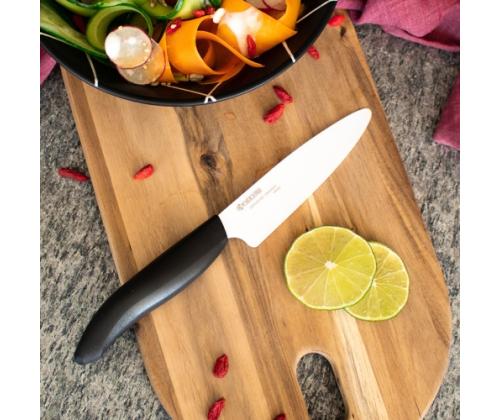 Kyocera FK-110 WH-BK Keraaminen yleiskäyttöinen veitsi, 11 cm, musta
