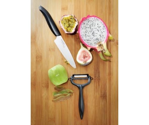 Kyocera FK-110WHCP10NBK Utility Knife & Peeler Set, veitsi (11 cm terä) ja kuorimaveitsi, musta
