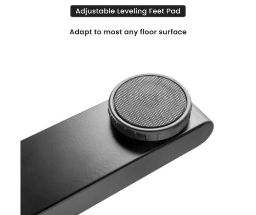 Säädettävän korkuinen pöytärunko Up Up Thor, musta