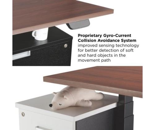 Säädettävän korkuinen pöytärunko Up Up Thor, musta