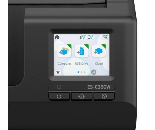 Epson ES-C380W ADF + arkkiskanneri A4 Väri 30 ppm 600x600 DPI USB Wi-Fi