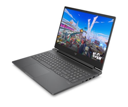HP Victus 16-r1000ny Kannettava tietokone 16.1'' FHD i5-14450HX 16GB 512GB SSD W11H, kiillehopeaa