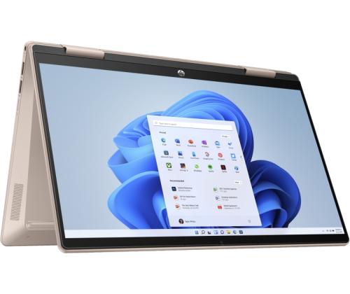 HP Pavilion x360 14-ek2000ny kannettava tietokone 14'' FHD Core 5 120U 16GB 512GB SSD W11H, vaalean ruusun kultainen
