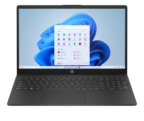 HP 15-fc0028ny kannettava tietokone 15.6'' FHD Ryzen 3 7320U 8GB 128GB SSD W11H, suihkumusta