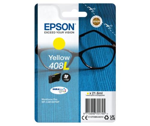 Epson 408L (C13T09K44010) mustekasetti, keltainen