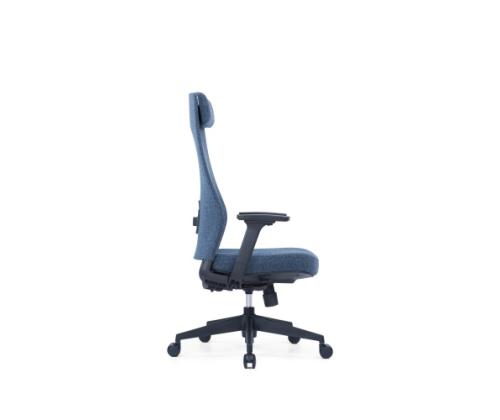 UP UP Ankara ergonoomiline - tietokonetool/kontoritool must, sininen kangas
