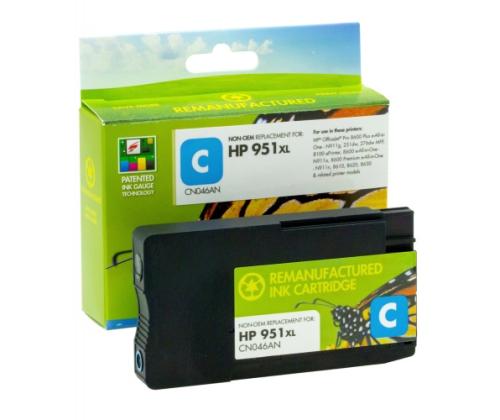 Yhteensopiva Static-Control Hewlett-Packard 951XL (CN046AE) Uusi siru, syaani, 1500 s.