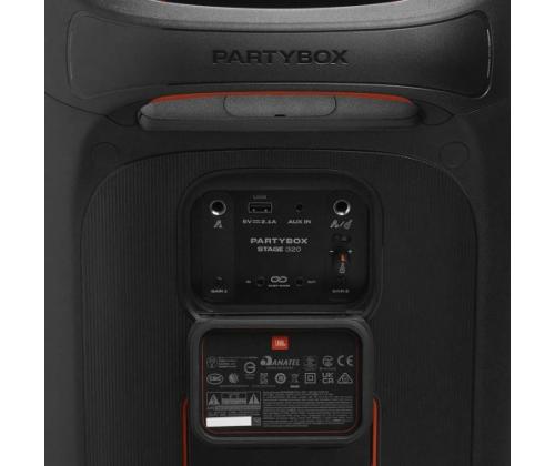 JBL PartyBox Stage 320 kannettava kaiutin, musta