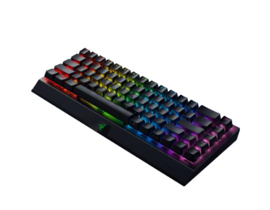 RAZER BlackWidow V3 Mini HyperSpeed Gaming USB+RF Wireless+Bluetooth kollane -kytkin, täytyy