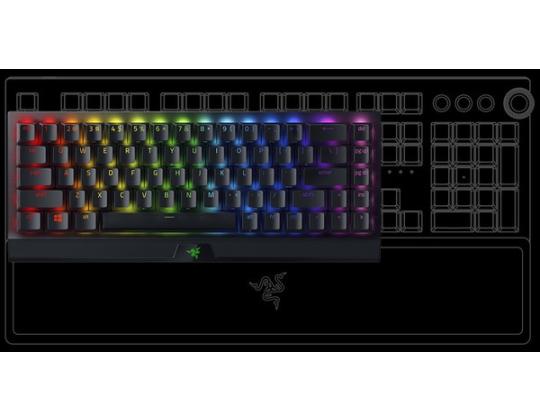 RAZER BlackWidow V3 Mini HyperSpeed Gaming USB+RF Wireless+Bluetooth kollane -kytkin, täytyy