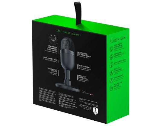 Razer RZ19-03450100-R3M1 Seiren Mini kannettava pöytämikrofoni, musta