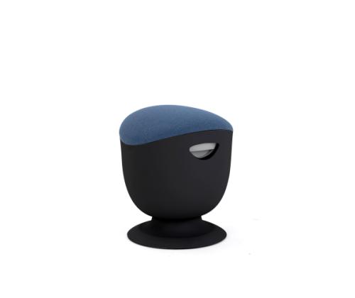 UP UP Seul ergonominen tuoli musta, D47 sininen kangas