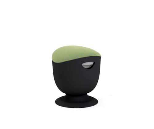 UP UP Seul ergonominen tuoli musta, D42 vihreä kangas