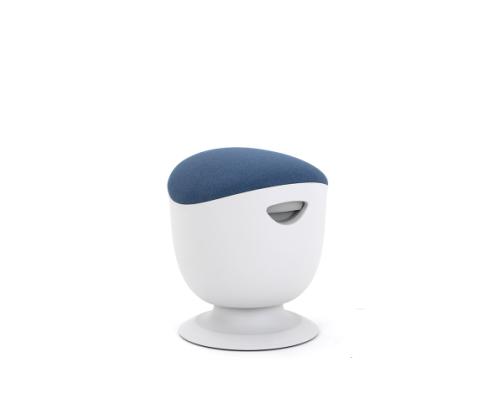 UP UP Seul ergonominen tuoli valkoinen, D47 sininen kangas