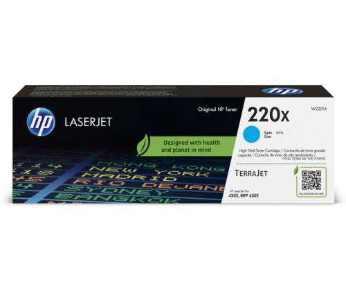 HP 220X (W2201X) värikasetti, syaani