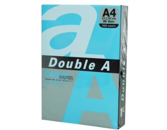 Väripaperi Double A, 80g, A4, 500 arkkia, Deep Blue