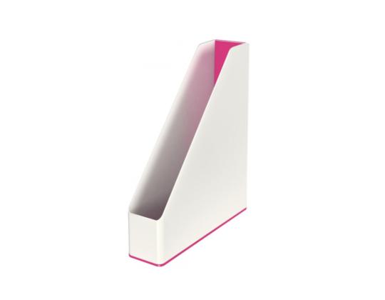 Lehtikotelo Leitz Dual valkoinen/pinkki