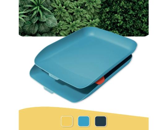Asiakirjalaatikko LEITZ Cozy A4 sininen 2 pakkauksessa