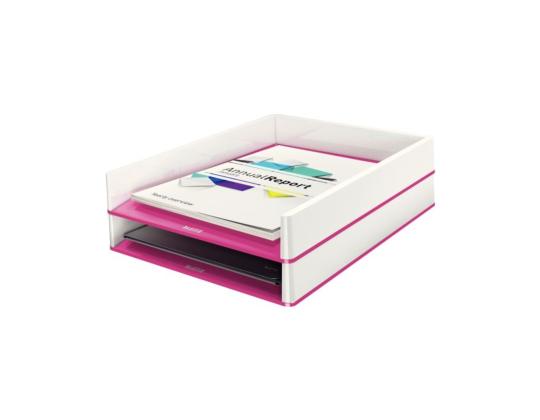 Lomakelaatikko A4 Leitz Dual valkoinen/pinkki