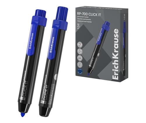 ErichKrause RP-700 Click it -permanenttitussi, sisäänvedettävä, sininen