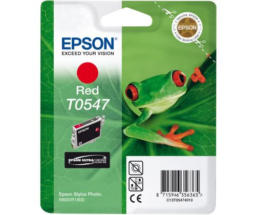 Mustekasetti EPSON T0547 SP R800/R1800 Punainen
