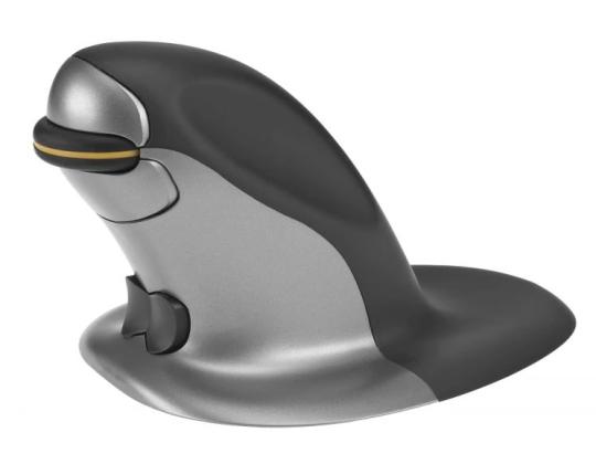 Tietokonehiiri ergonominen Penguin (M) pystysuuntainen langaton musta