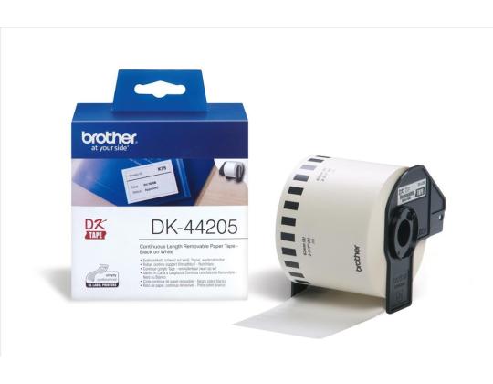 Etikett BROTHER DK44205 kergesti eemaldatav paberteip 62mm valge
