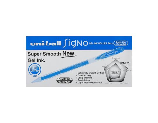 Geelikynä UNI UM-120 Signo vaaleasininen