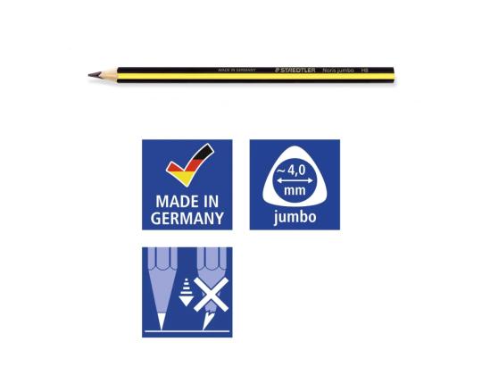 Tavallinen kynä STAEDTLER Noris Jumbo 119 ergonominen teroitettu