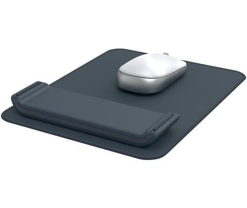 Hiirimatto rannetuella LEITZ Ergo tummanharmaa