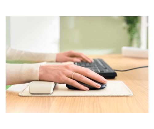 Hiirimatto rannetuella LEITZ Ergo vaaleanharmaa