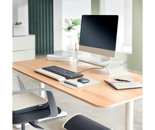 Hiirimatto rannetuella LEITZ Ergo vaaleanharmaa