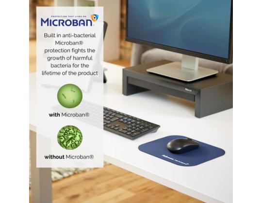 Hiirialusta Microban Fellowes sininen (antibacterial)